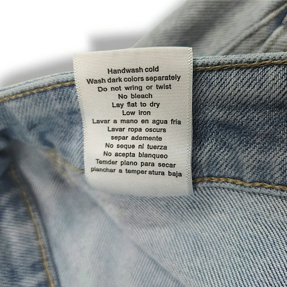 Judy Blue Jogger Jeans Drawstring Waist Utility Patch Pockets Light‎ Wash 9/29 - Picture 8 of 11